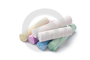 arious colors of chalks