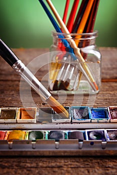 Aristic paint and brushes