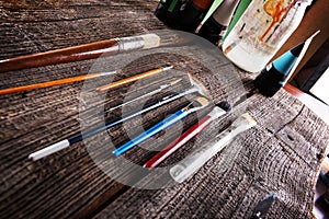 Aristic paint brushes