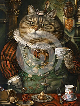 Aristocratic Gentleman Fat Cat