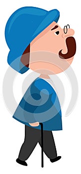 Aristrocat, illustration, vector