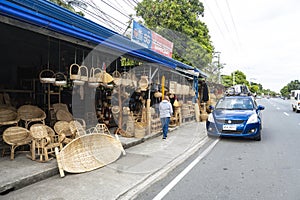 Aritao, Nueva Viscaya Philippines - A roadside handicrafts store along the Pan-Philippine Highway