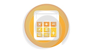 Arithmetic Calculator Icon for Basic Math Operations, vector design Generative AI