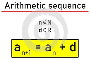 Arithmetic sequence - the equations