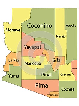 Arizona County Map