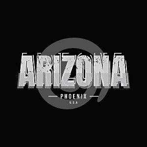 Arizona creative tipography vector illustration for t shirt