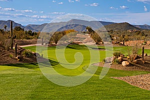 Arizona Desert Golf Course Fairway