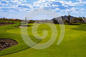 Arizona Desert Golf Course Fairway