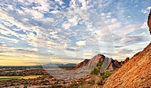 Arizona desert landscape Papago Park Phoenix