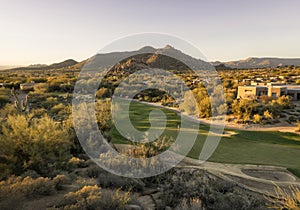 Arizona desert upscale golf course