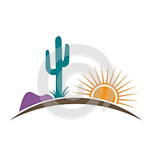 Arizona Desert Vector Illustration
