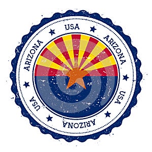 Arizona flag badge.