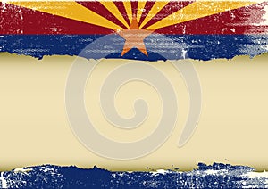 Arizona horizontal scratched flag