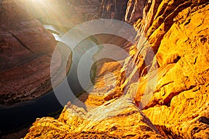 Arizona Horseshoe Bend of Colorado River in Grand Canyon.