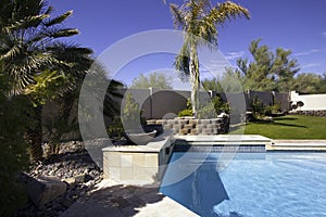 Arizona mansion pool and patio