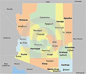 Arizona map