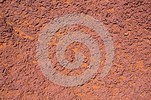 Arizona red stone detail with orange desert sand photo