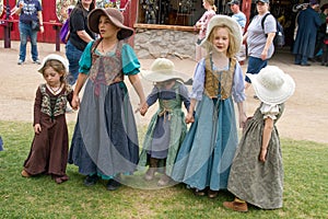 Arizona Renaissance Festival Costumed Kids