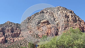 Arizona, Sedona, A pan across the Capitol Bute, also known as Thunder Mountain