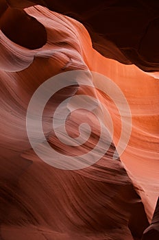 Arizona Slot Canyon with overhang