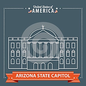 Arizona state capitol. Vector illustration decorative design photo