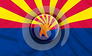 Arizona State sphere silk flag