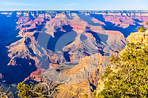 Arizona sunset Grand Canyon National Park Yavapai Point