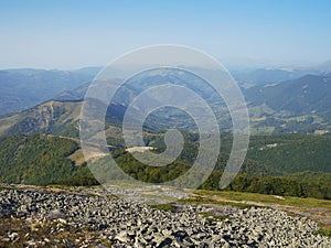 Arjana Peak in Cernei Mountains, Southern Carpathian Range, Romania, Europe