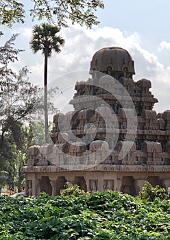 Arjuna Ratha in Pancha Rathas complex at Mahabalipuram, Tamilnadu photo