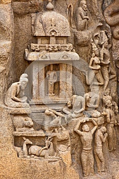 Arjuna's Penance Bas-Relief