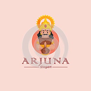 Arjuna vector mascot logo