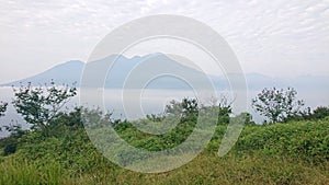 The Arjuno mountains in east java