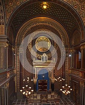 Ark ancient synagogue in Prague.