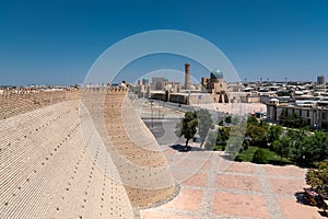 The Ark of Bukhara inside walls in Bukhara city, Uzbekistan