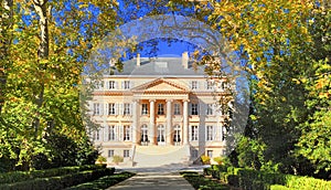 Ark of the chateau margaux in margaux in the Medoc