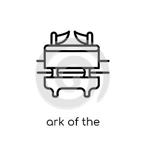 Ark of the Convenant icon. Trendy modern flat linear vector Ark