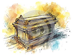 The Ark of the Covenant Carried by the Israelites AI Generated photo