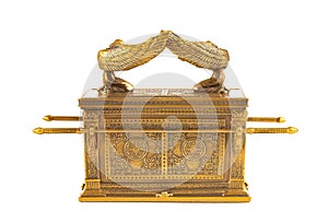 The Ark of the Covenant on a White Background photo