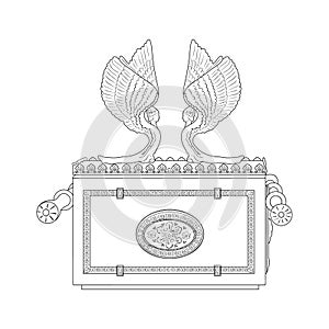 Ark of the Covenant. Vector illustration