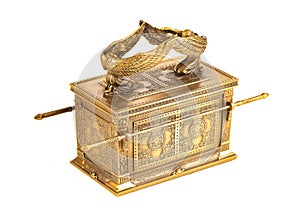 The Ark of the Covenant on a White Background photo