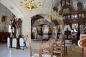 Arkadi monastery church altar.