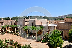 Arkadi Monastery courtyard