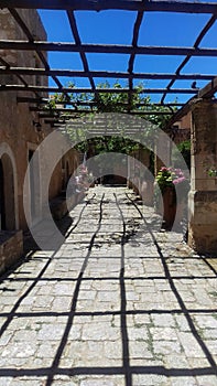 Arkadi monastery on the island of Crete (Greece)