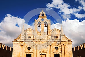 Arkadi Monastery Moni Arkadhiou on Crete island