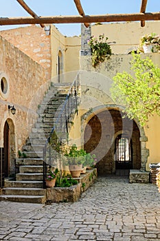 Arkadi monastery side entrance