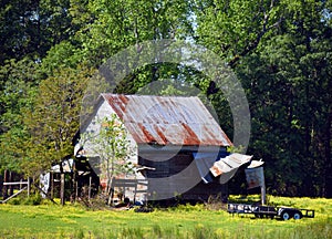 Arkansas Barn of Tin and Wood