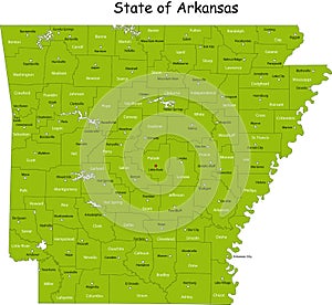 Arkansas map