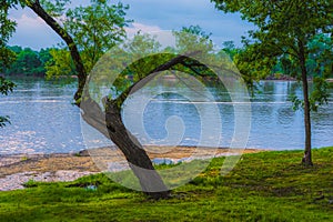 Arkansas Riverfront along Fort Smith Riverwalk