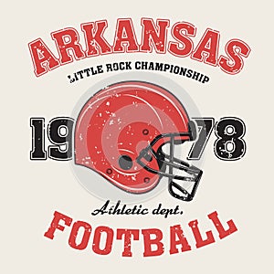 Arkansas t-shirt graphics, design, print, typography, label
