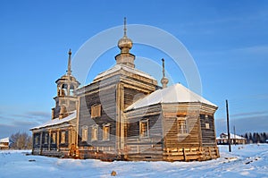 Arkhangelsk region, Onega district, the village Pachepelda. Church of Archangel Michael Mikhailo-Arkhangelskaya church photo